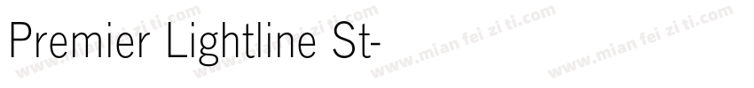 Premier Lightline St字体转换